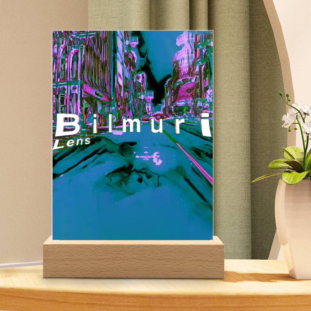 Bilmuri Lamp Lens by Bilmuri Lamp with Wooden Base